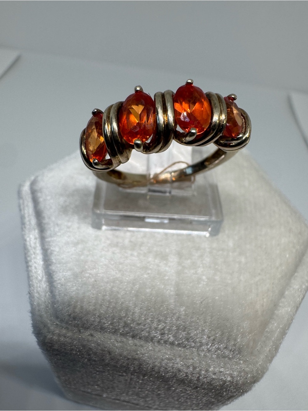 925 Sterling Silver Gold Plated Ring Size 6 | Elegant Minimalist Ring 3.5g - Picture 9 of 16